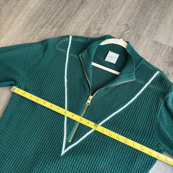 Varley Calva Knit Sweater Forest Green Women's Medium - Picture 7 of 9